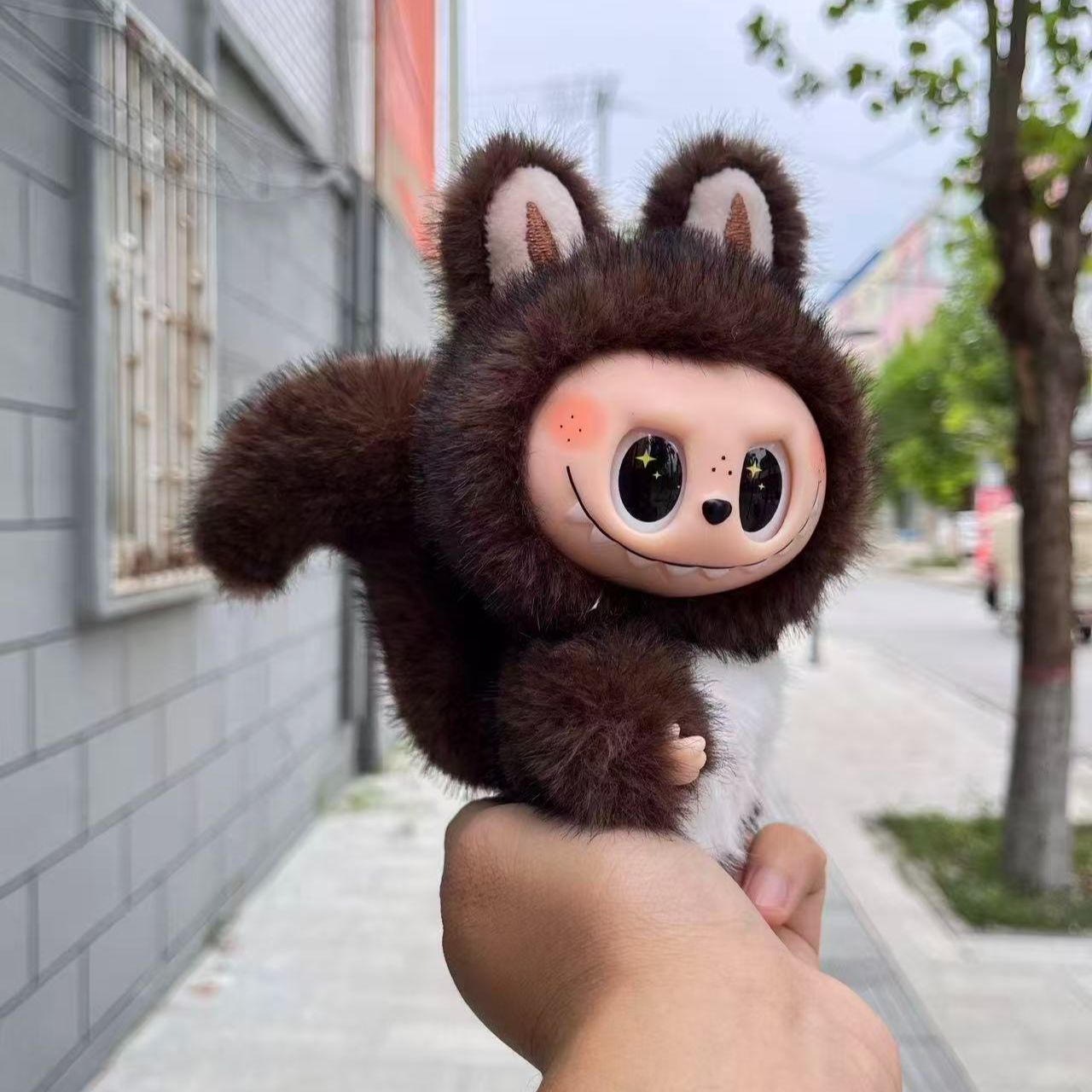 Little squirrels Labubu Macaron Series Vinyl Face Popular Plush Doll