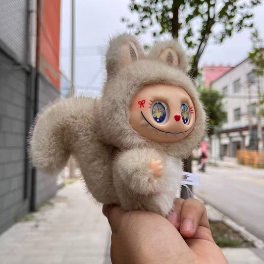 Little squirrels Labubu Macaron Series Vinyl Face Popular Plush Doll
